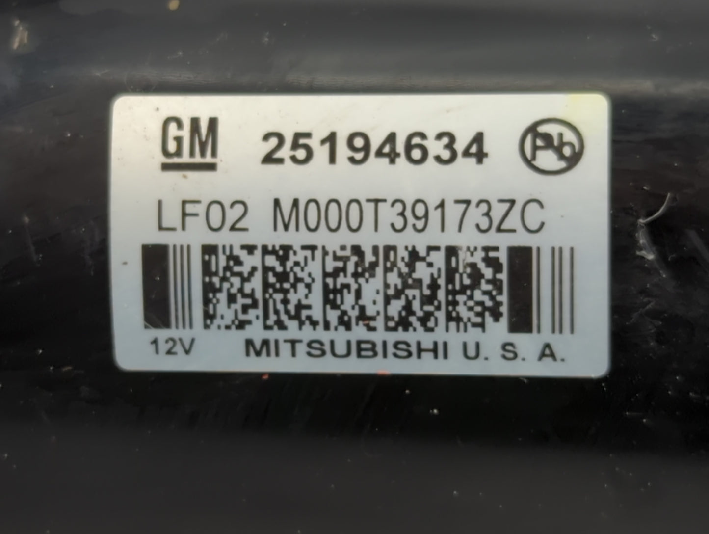 2013-2021 Chevrolet Trax Car Starter Motor Solenoid OEM P/N:25194634 Fits OEM Used Auto Parts - Oemusedautoparts1.com