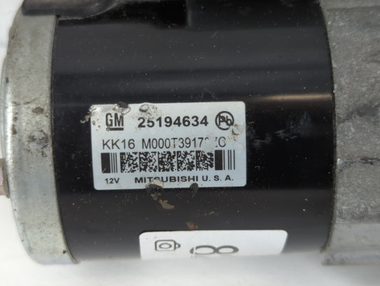 2013-2021 Chevrolet Trax Car Starter Motor Solenoid OEM P/N:25194634 Fits OEM Used Auto Parts