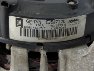 2013-2021 Chevrolet Trax Alternator Replacement Generator Charging Assembly Engine OEM P/N:13597226 Fits OEM Used Auto Parts