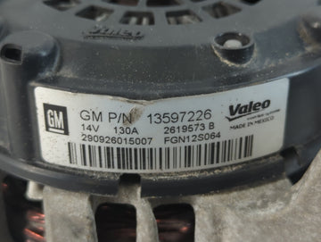 2013-2021 Chevrolet Trax Alternator Replacement Generator Charging Assembly Engine OEM P/N:13597226 Fits OEM Used Auto Parts