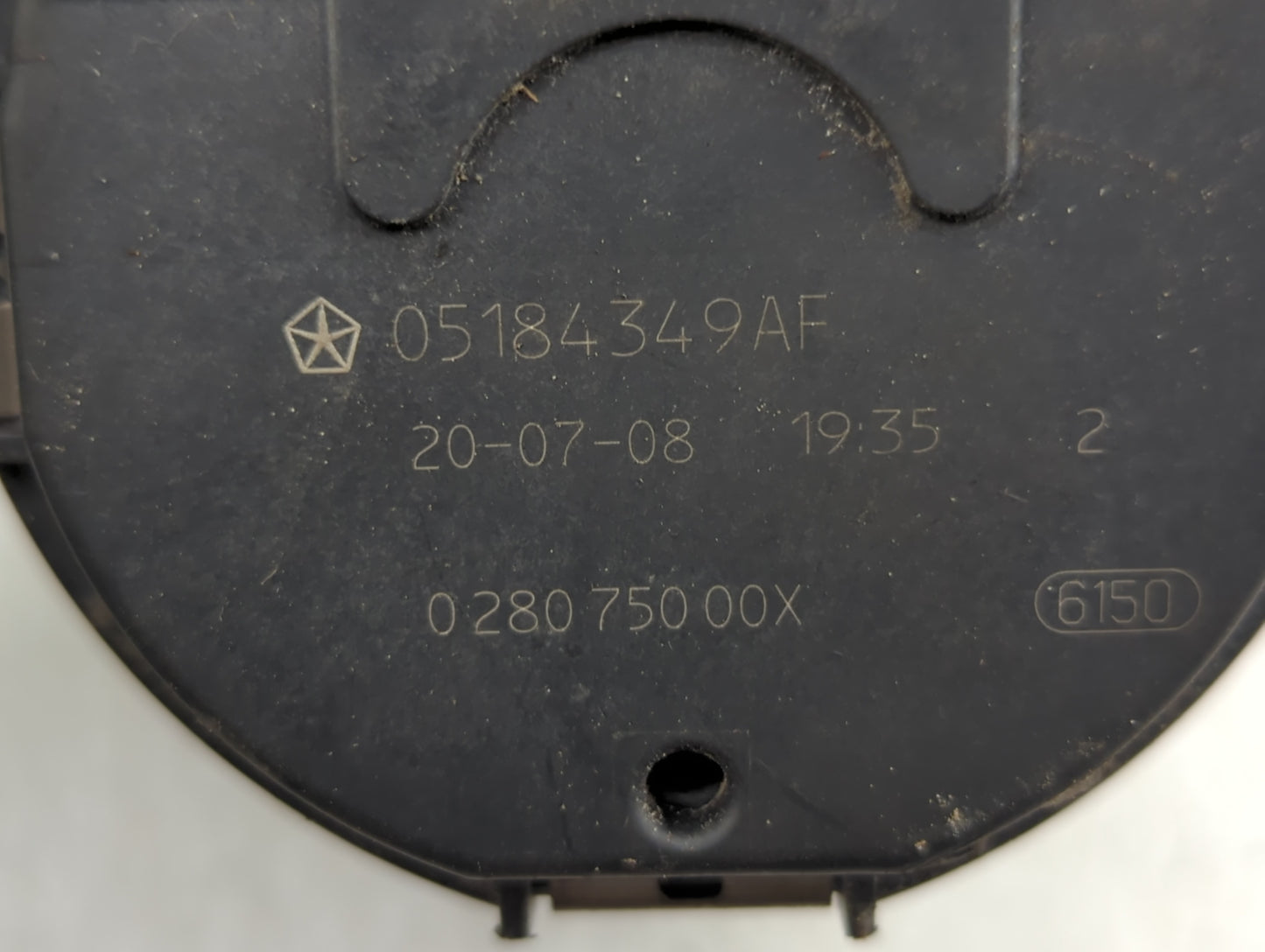 2020-2022 Chrysler Voyager Throttle Body P/N:0 280 750 00X 05184349AF Fits OEM Used Auto Parts - Oemusedautoparts1.com