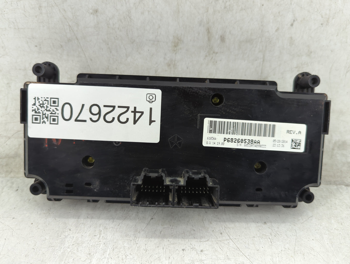 2020 Dodge Caravan Climate Control Module Temperature AC/Heater Replacement P/N:P68260538AA Fits OEM Used Auto Parts - Oemus