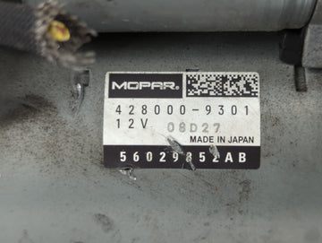 2017-2022 Dodge Challenger Car Starter Motor Solenoid OEM P/N:56029852AB 428000-9301 Fits OEM Used Auto Parts