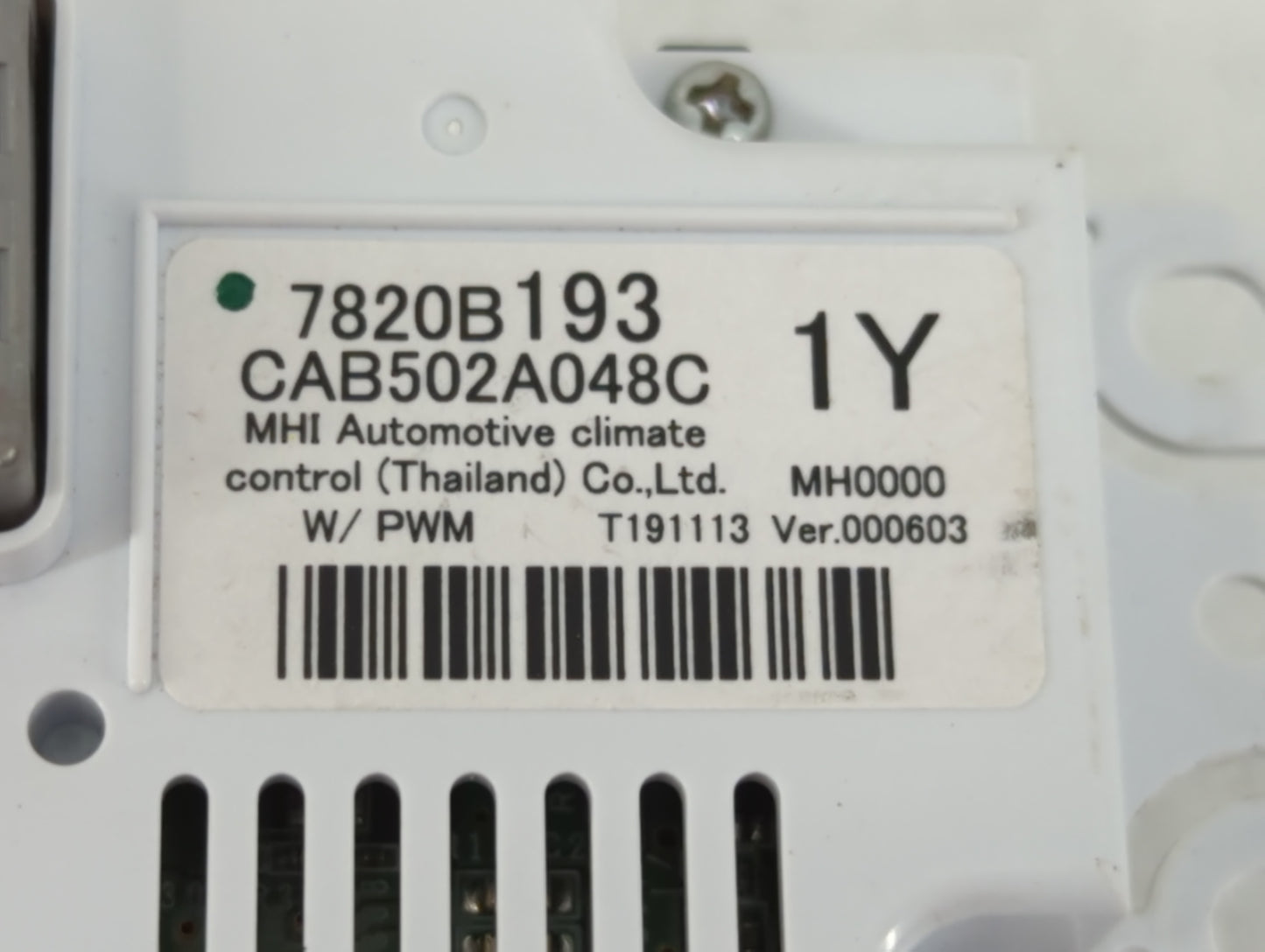 2020 Dodge Ram 1500 Climate Control Module Temperature AC/Heater Replacement P/N:7820B193 Fits OEM Used Auto Parts - Oemused