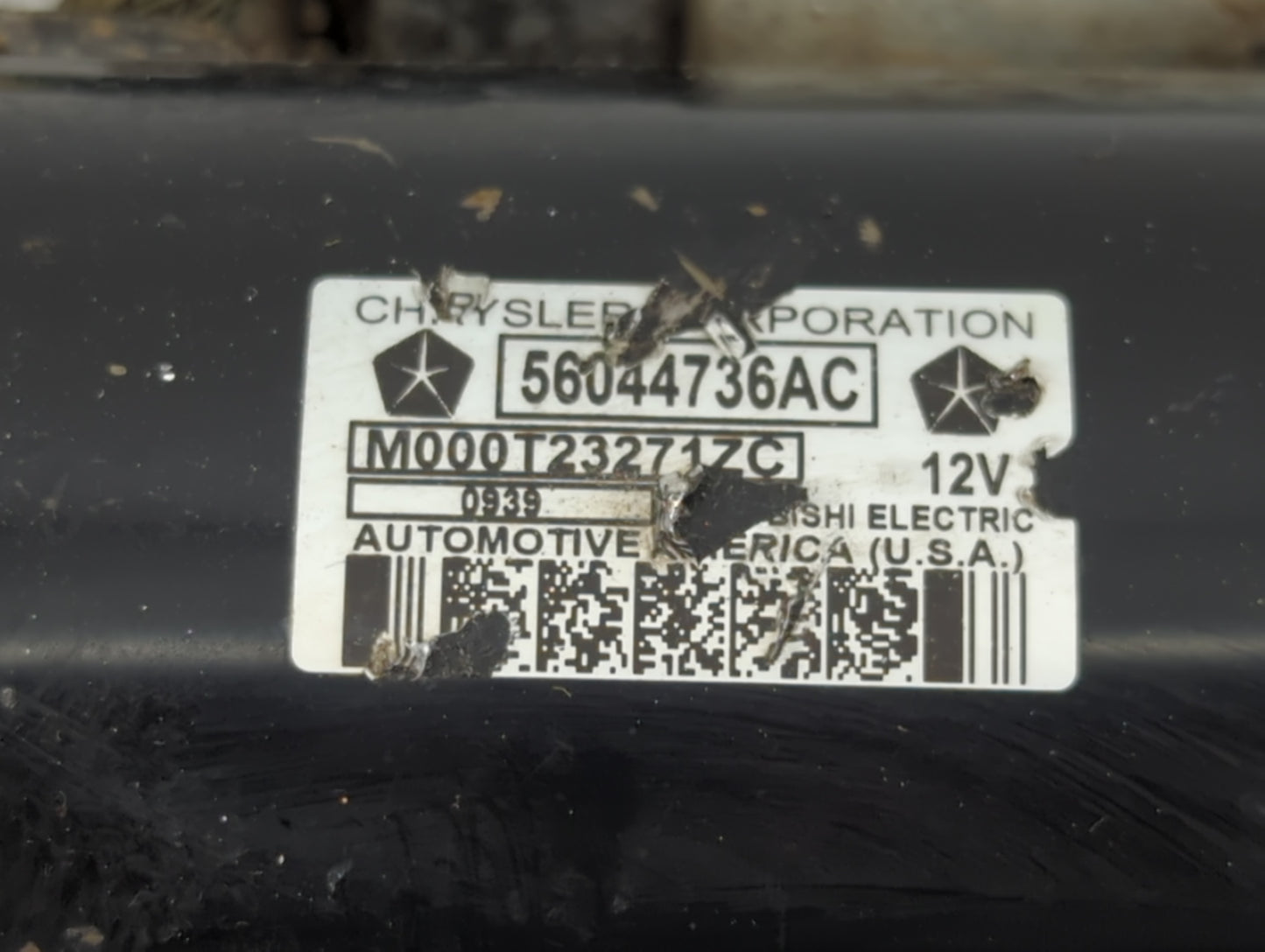 2020 Dodge Ram 1500 Car Starter Motor Solenoid OEM P/N:56044736AC Fits OEM Used Auto Parts - Oemusedautoparts1.com