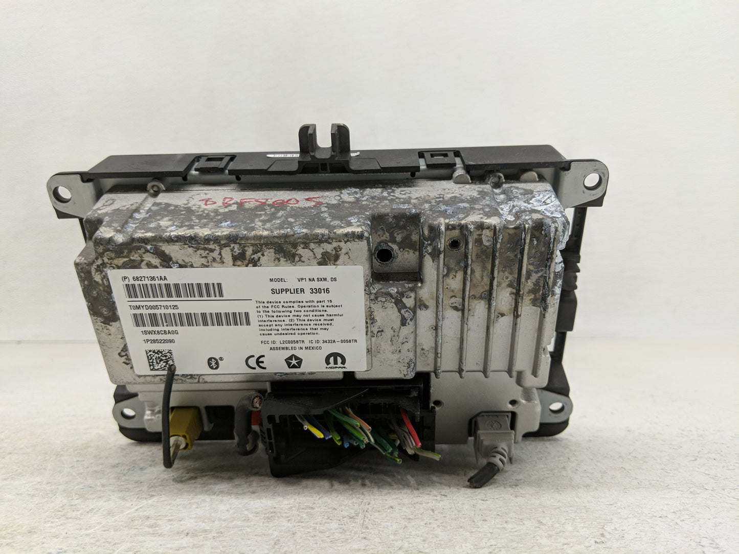 2020 Dodge Ram 1500 Radio AM FM Cd Player Receiver Replacement P/N:68356524AB Fits Fits 2017 2018 2019 OEM Used Auto Parts -