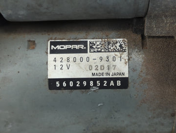 2020 Dodge Ram 1500 Car Starter Motor Solenoid OEM P/N:56029852AB 428000-9301 Fits OEM Used Auto Parts