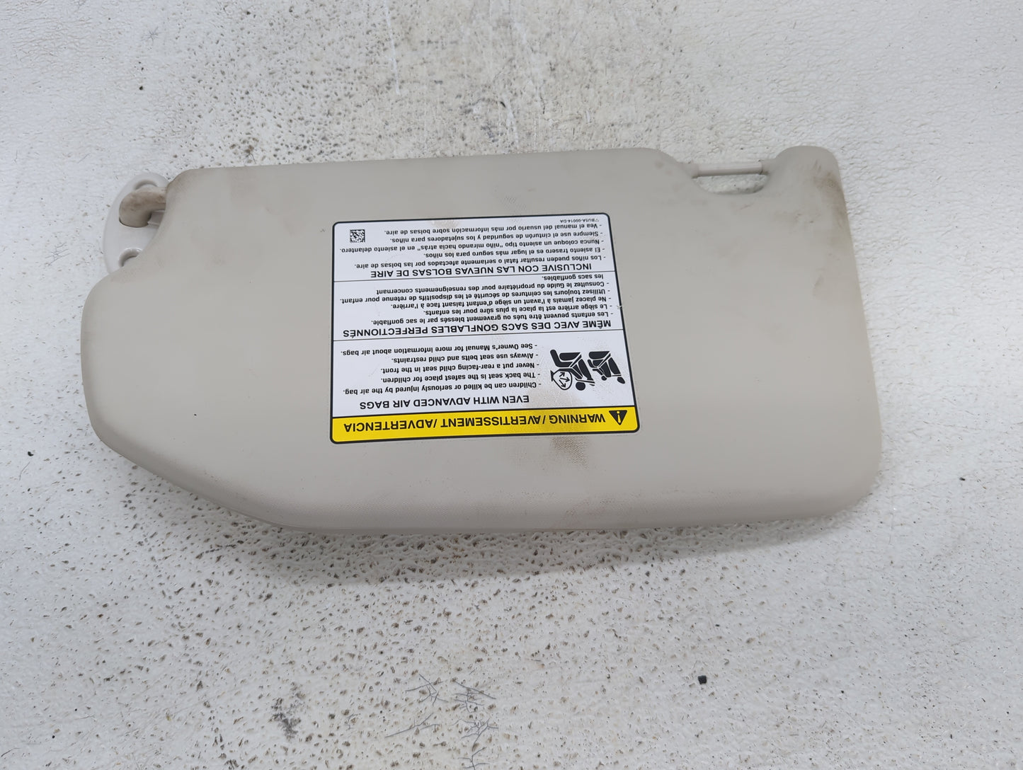 2019-2020 Ford Ecosport Sun Visor Shade Replacement Passenger Right Mirror Fits Fits 2019 2020 OEM Used Auto Parts - Oemused