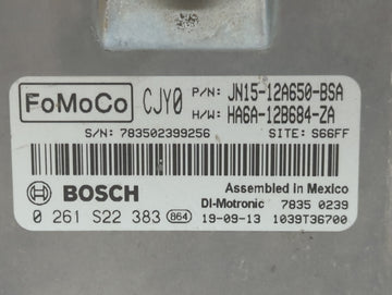 2018-2021 Ford Ecosport PCM Engine Control Computer ECU ECM PCU OEM P/N:JN15-12A650-BSA GN15-12A650-AGB Fits OEM Used Auto Parts
