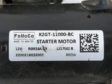 2019-2020 Ford Edge Car Starter Motor Solenoid OEM P/N:RSM16A-20 K2GT-11000-BC Fits Fits 2019 2020 2021 2022 OEM Used Auto Parts
