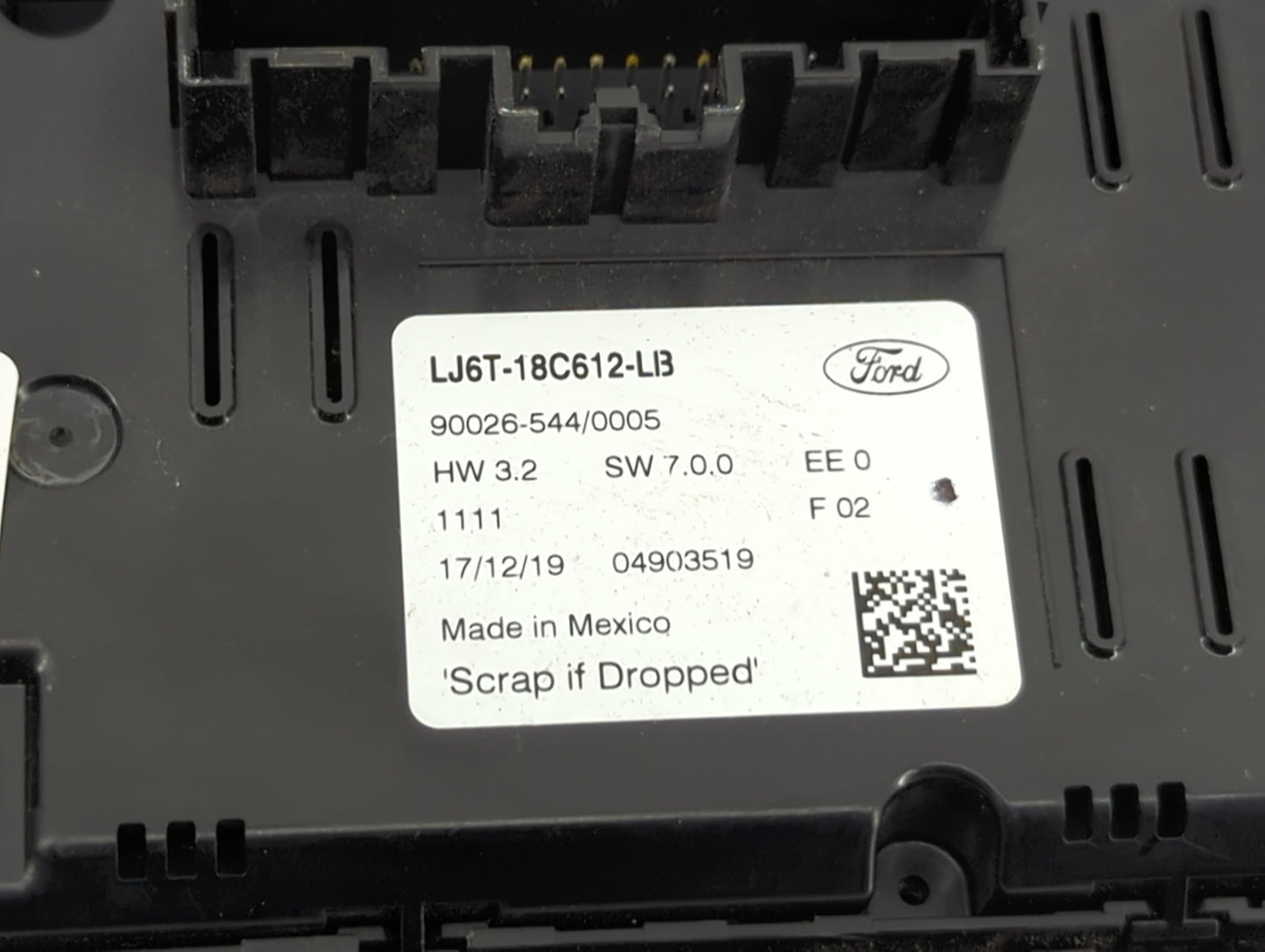 2020-2022 Ford Escape Climate Control Module Temperature AC/Heater Replacement P/N:LJ6T-18C612-LB 90026-544/0005 Fits OEM Us