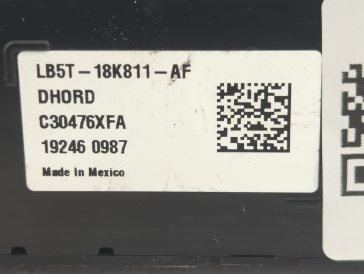 2020-2020 Ford Explorer Radio Control Panel Black - Oemusedautoparts1.com