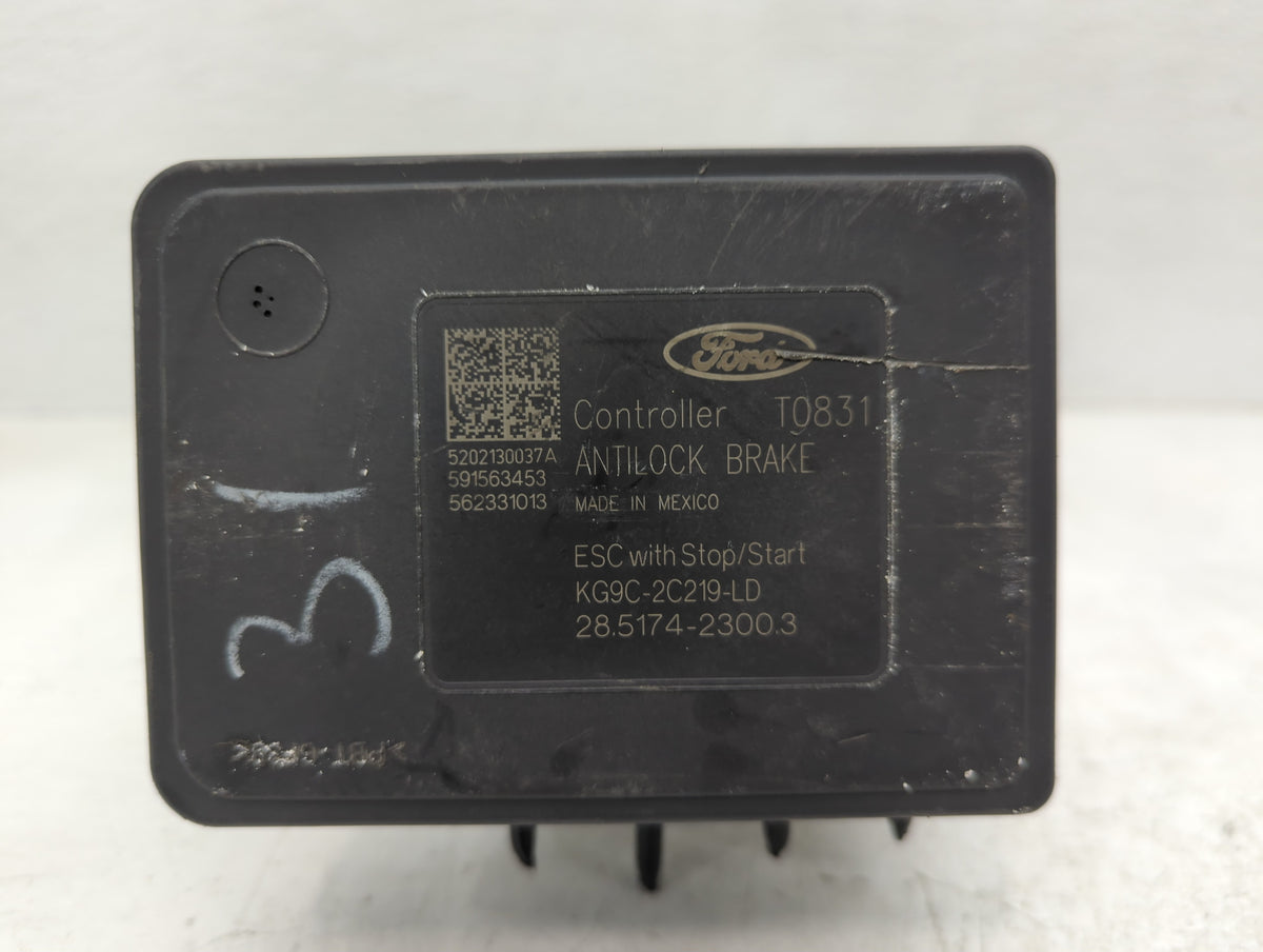 2019-2020 Ford Fusion Anti-Lock Brake ABS Pump Module Actuator OEM P/N:KG9C-2B373-LD Fits Fits 2019 2020 OEM Used Auto Parts
