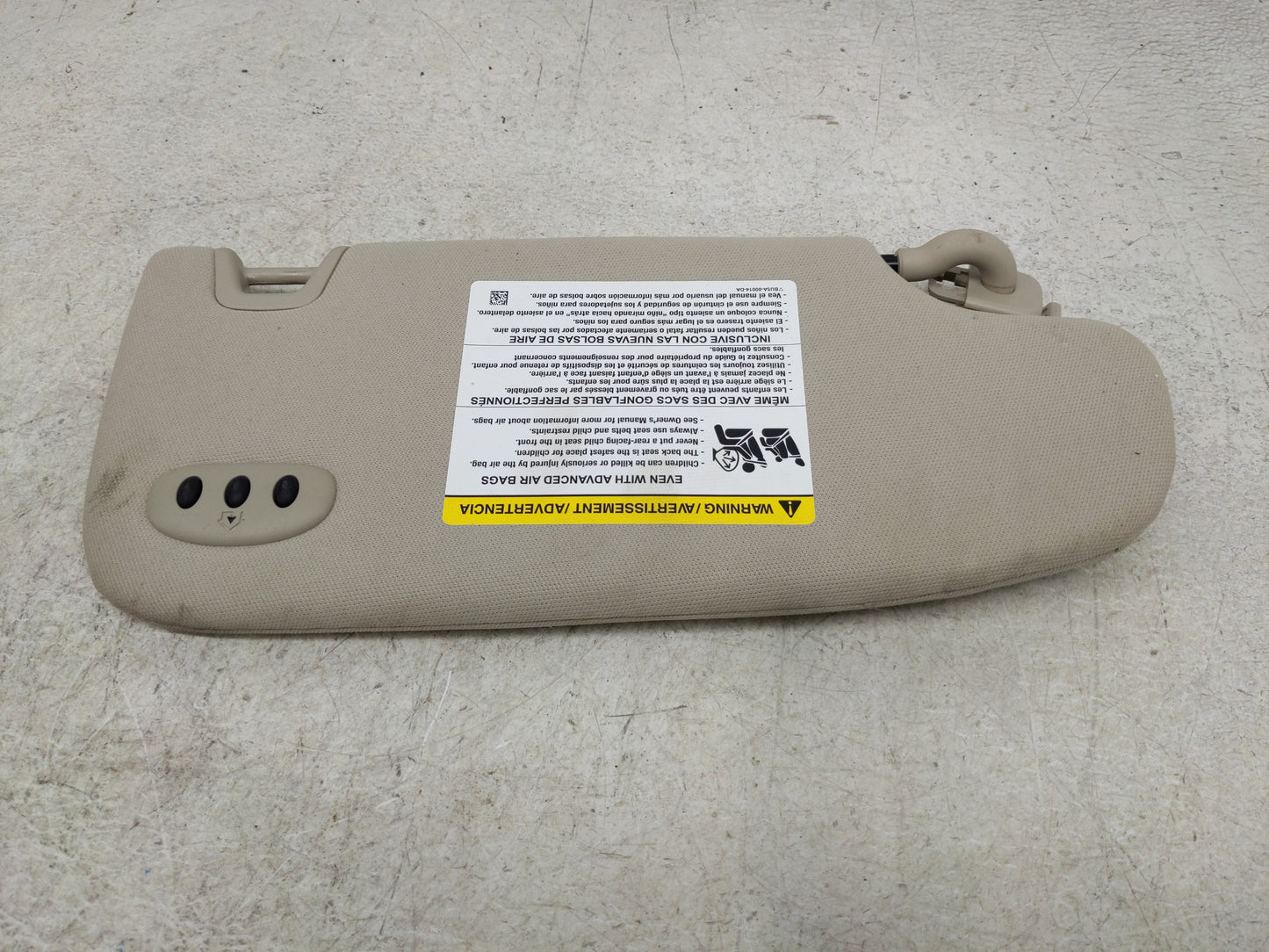 2019-2020 Ford Fusion Sun Visor Shade Replacement Driver Left Mirror Fits Fits 2018 2019 2020 OEM Used Auto Parts - Oemuseda