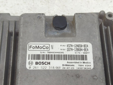 2020 Ford Fusion PCM Engine Control Computer ECU ECM PCU OEM P/N:KS7A-12A650-BCA GS7A-12B684-BEA, 0261S22318, CU5T-14A624-BA Fits OEM Used Auto Parts