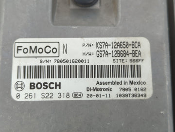 2020 Ford Fusion PCM Engine Control Computer ECU ECM PCU OEM P/N:GS7A-12B684-BEA KS7A-12A650-BCA Fits OEM Used Auto Parts