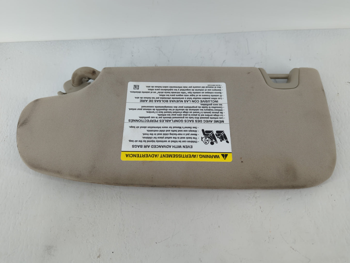 2017-2020 Ford Fusion Sun Visor Shade Replacement Passenger Right Mirror Fits Fits 2017 2018 2019 2020 OEM Used Auto Parts -