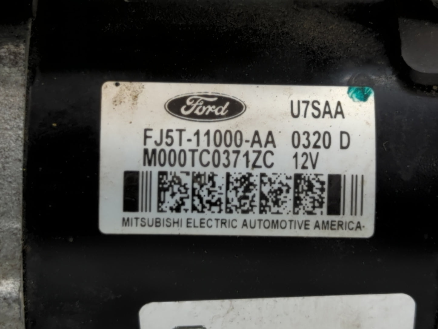 2019-2020 Ford Fusion Car Starter Motor Solenoid OEM P/N:M000TC0371ZC FJ5T-11000-AA Fits Fits 2017 2018 2019 2020 2021 2022