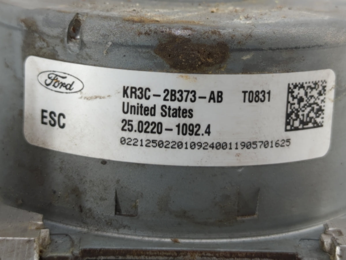 2019-2022 Ford Mustang Anti-Lock Brake ABS Pump Module Actuator OEM P/N:KR3C-2C219-AB KR3C-2B373-AB Fits Fits 2019 2020 2021