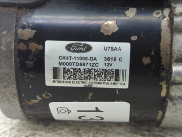 2020-2021 Ford Transit-250 Car Starter Motor Solenoid OEM P/N:CK4T-11000-DA Fits Fits 2020 2021 OEM Used Auto Parts