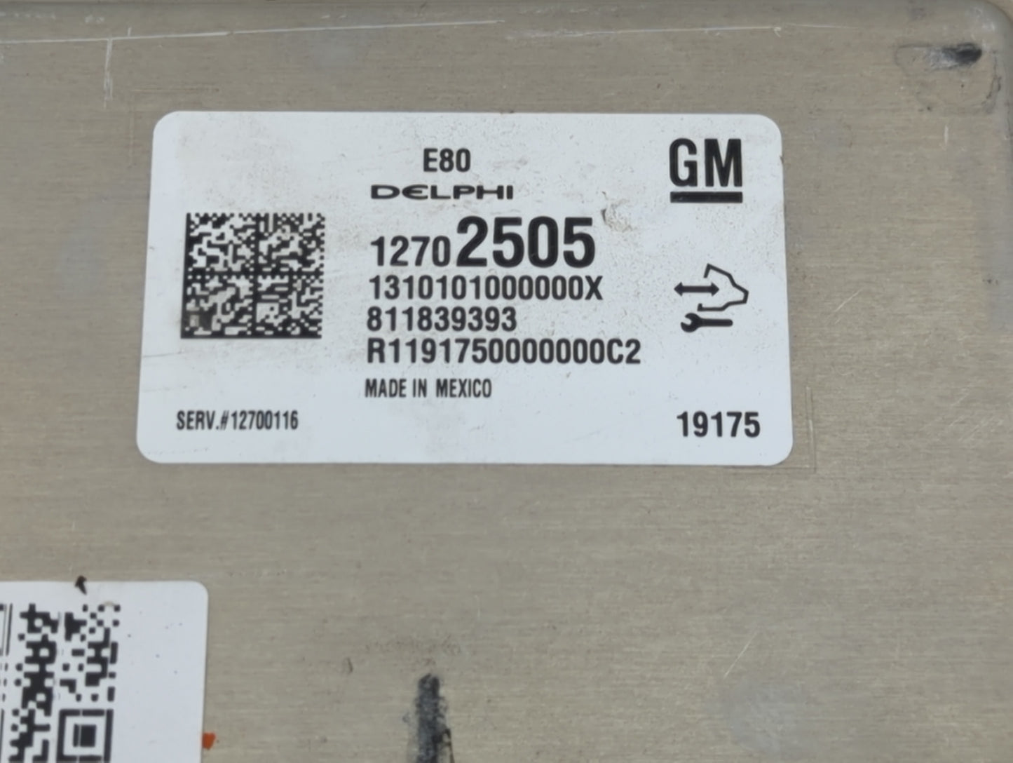 2018-2020 Gmc Terrain PCM Engine Control Computer ECU ECM PCU OEM P/N:12702505 12700116 Fits Fits 2017 2018 2019 2020 2021 2