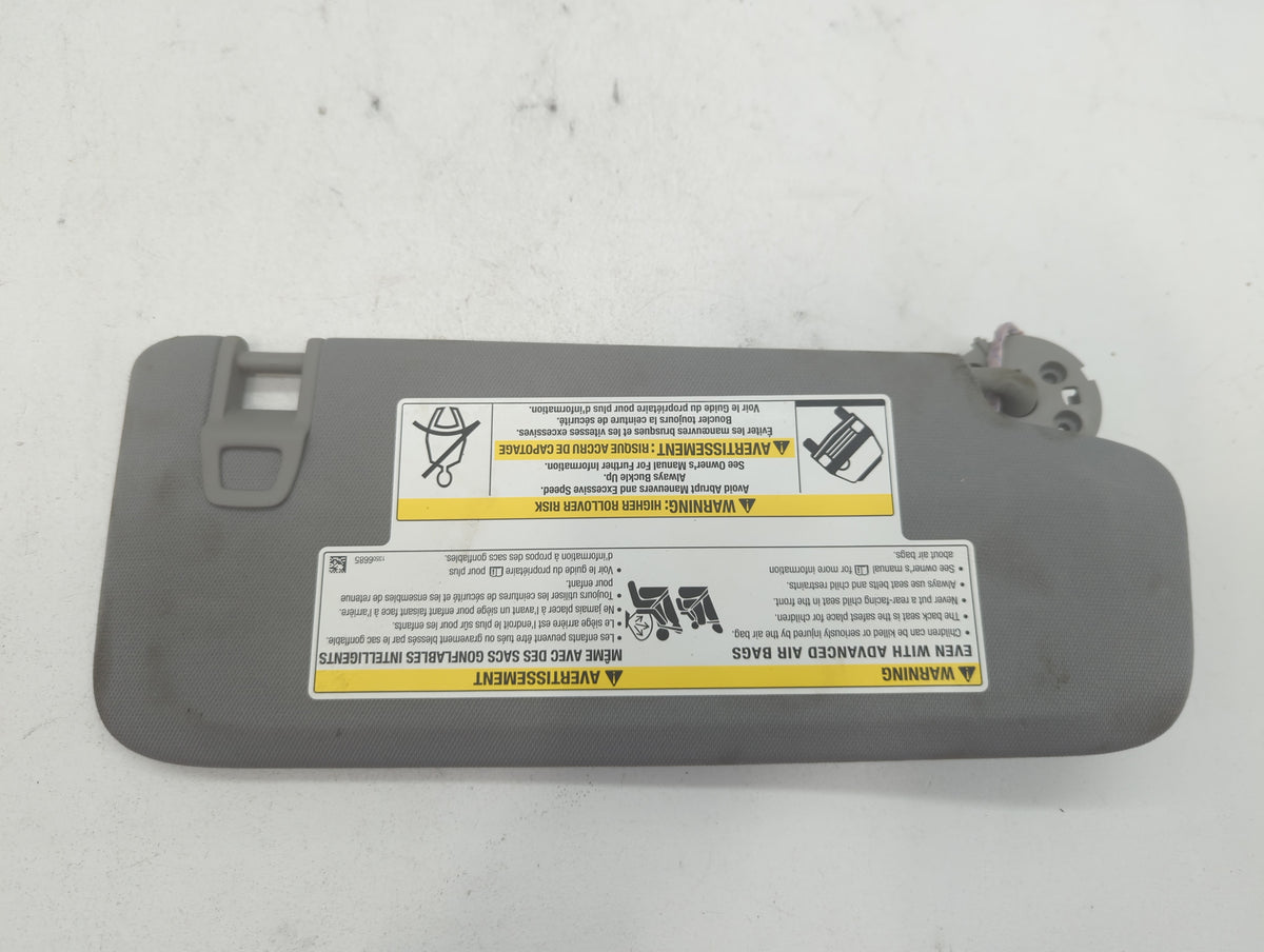 2020 Gmc Terrain Sun Visor Shade Replacement Driver Left Mirror Fits OEM Used Auto Parts - Oemusedautoparts1.com