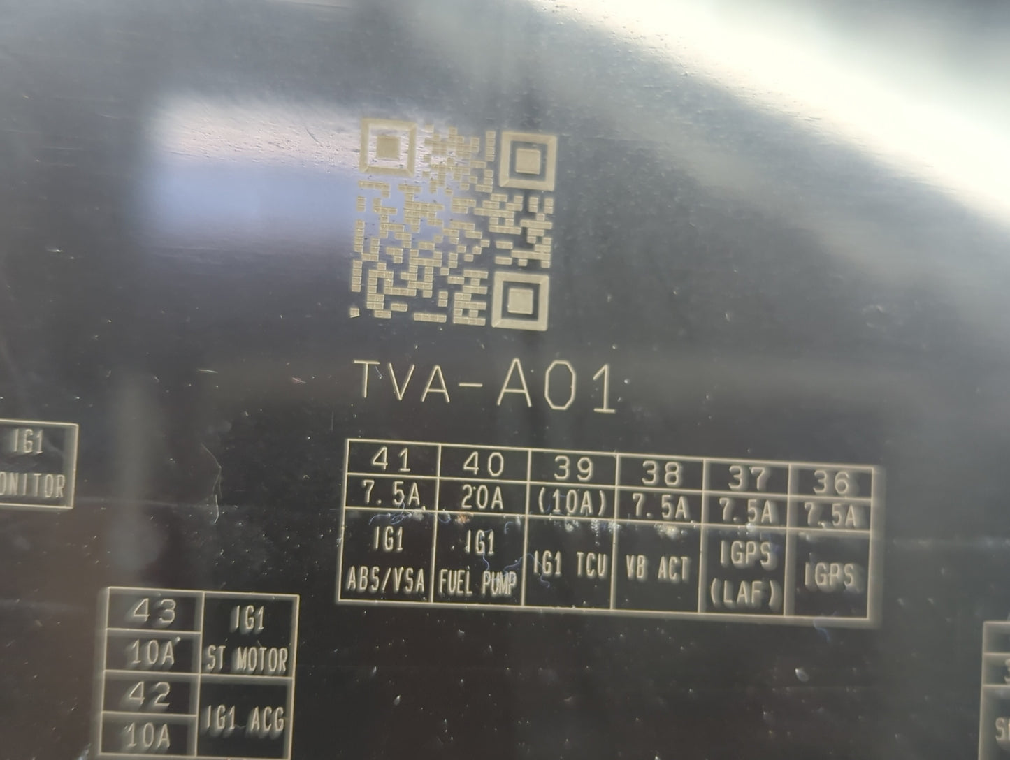 2018-2020 Honda Accord Fusebox Fuse Box Panel Relay Module P/N:TVA-A01 Fits Fits 2018 2019 2020 OEM Used Auto Parts - Oemuse