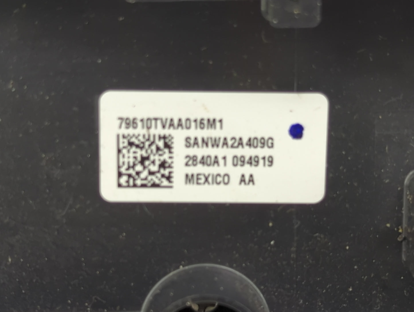 2018-2020 Honda Accord Climate Control Module Temperature AC/Heater Replacement P/N:79610TVAA016M1 SANWA2A409G Fits OEM Used