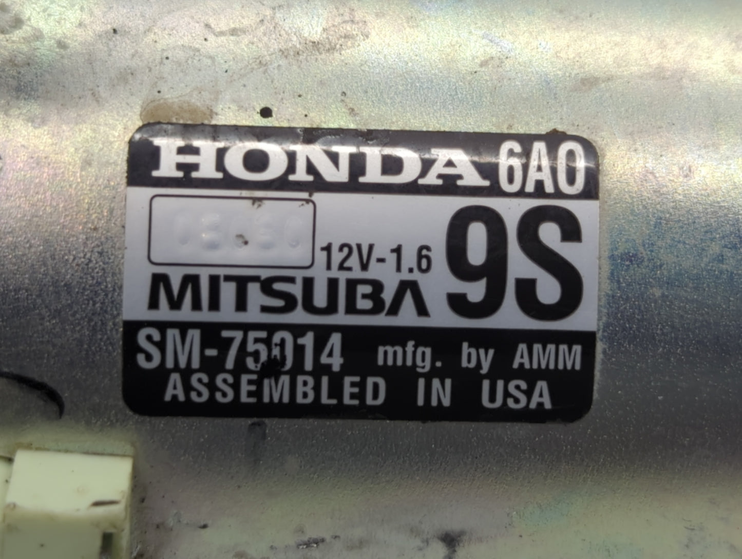 2018-2020 Honda Accord Car Starter Motor Solenoid OEM P/N:SM75014 Fits Fits 2018 2019 2020 OEM Used Auto Parts - Oemusedauto