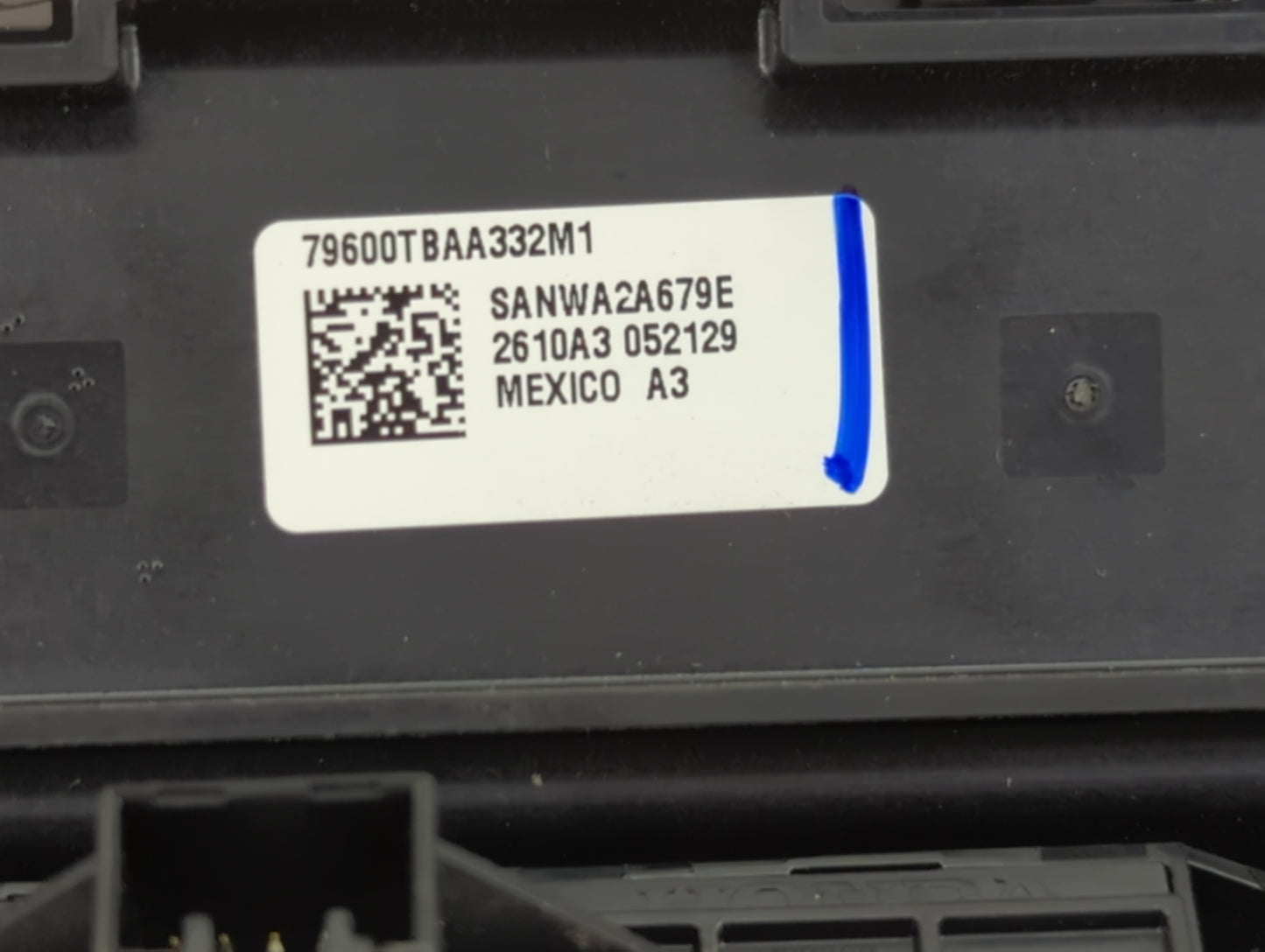 2016-2021 Honda Civic Climate Control Module Temperature AC/Heater Replacement P/N:79600TBAA332M1 SANWA2A679E Fits OEM Used