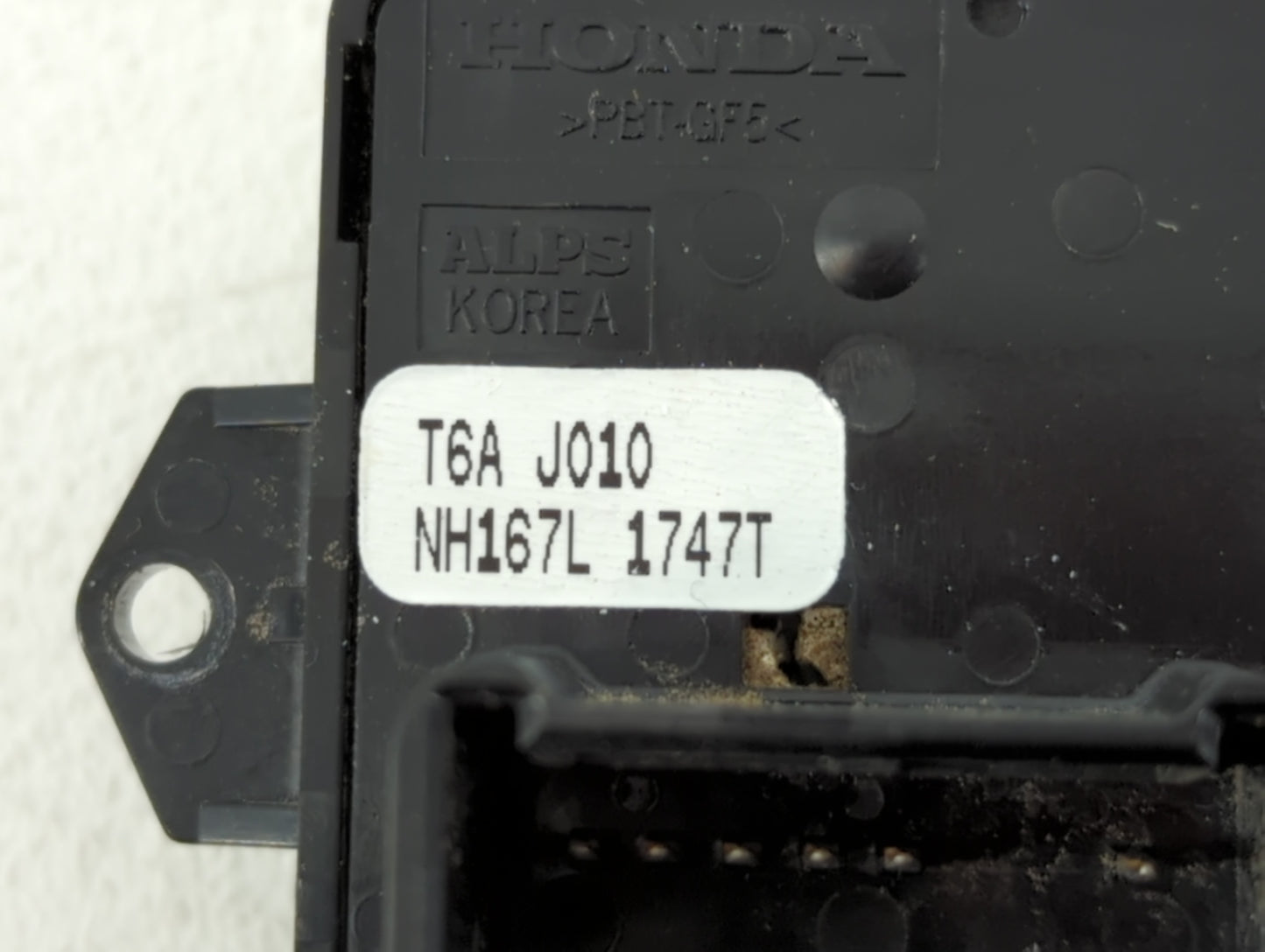 2020 Honda Civic Master Power Window Switch Replacement Driver Side Left P/N:NH167L 1747T T6A J010 Fits OEM Used Auto Parts