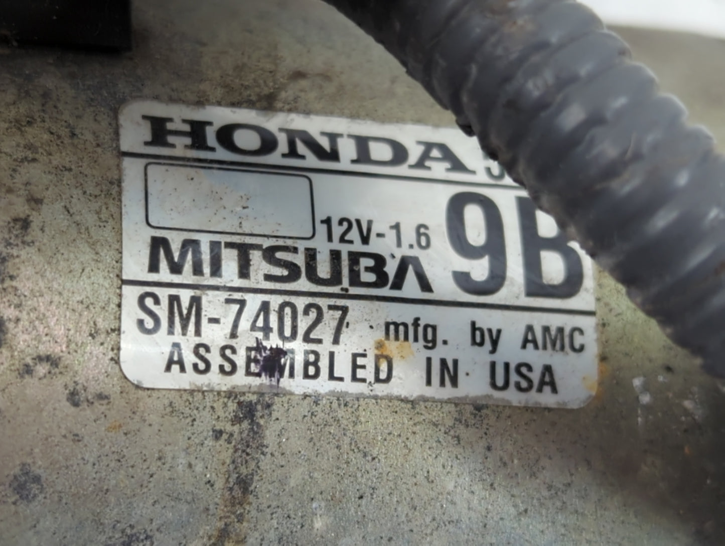 2016-2021 Honda Civic Car Starter Motor Solenoid OEM P/N:SM-74027 Fits Fits 2016 2017 2018 2019 2020 2021 OEM Used Auto Part