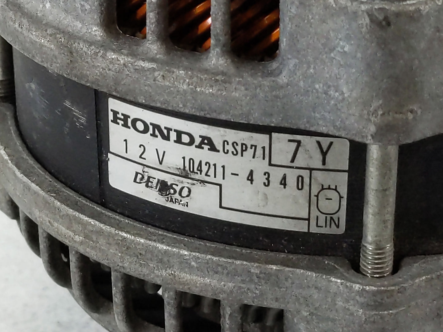2020-2022 Honda Cr-V Alternator Replacement Generator Charging Assembly Engine OEM P/N:104211-4340 Fits OEM Used Auto Parts