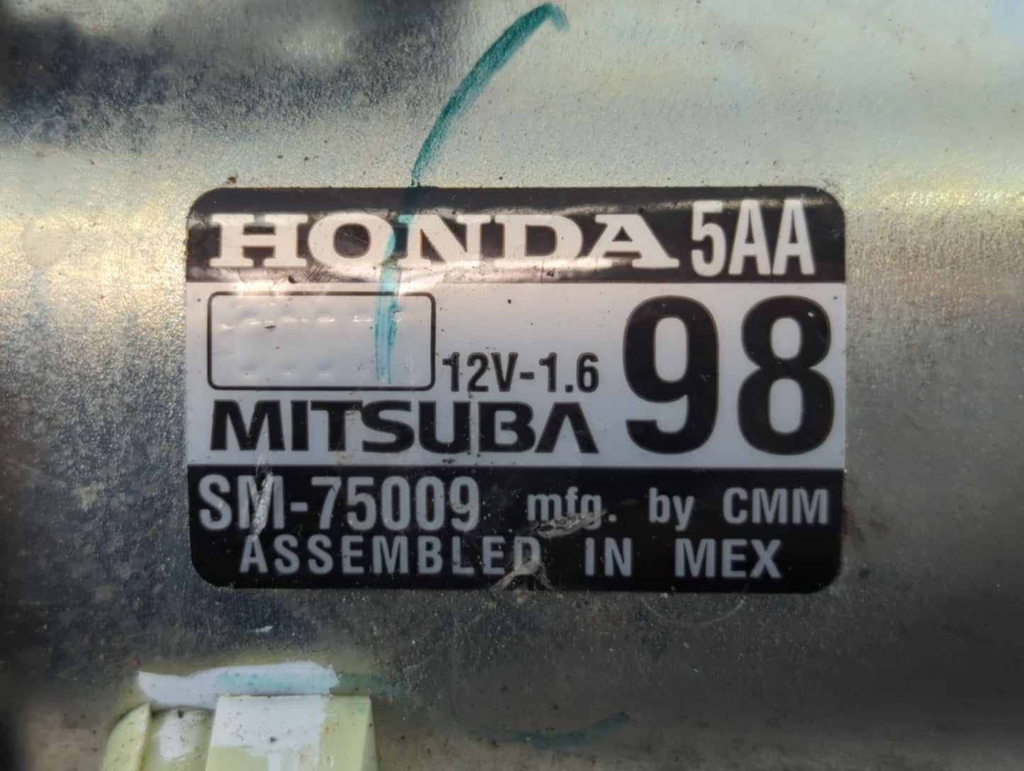 2020 Honda Cr-V Car Starter Motor Solenoid OEM P/N:SM-75009 Fits Fits 2016 2017 OEM Used Auto Parts - Oemusedautoparts1.com