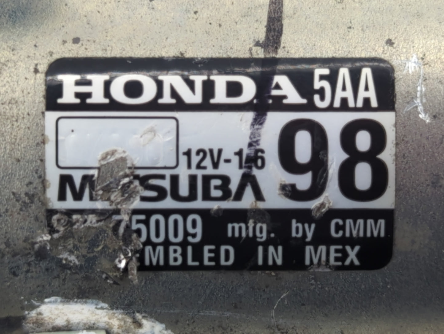 2020 Honda Cr-V Car Starter Motor Solenoid OEM P/N:SM-75009 Fits Fits 2016 2017 OEM Used Auto Parts - Oemusedautoparts1.com