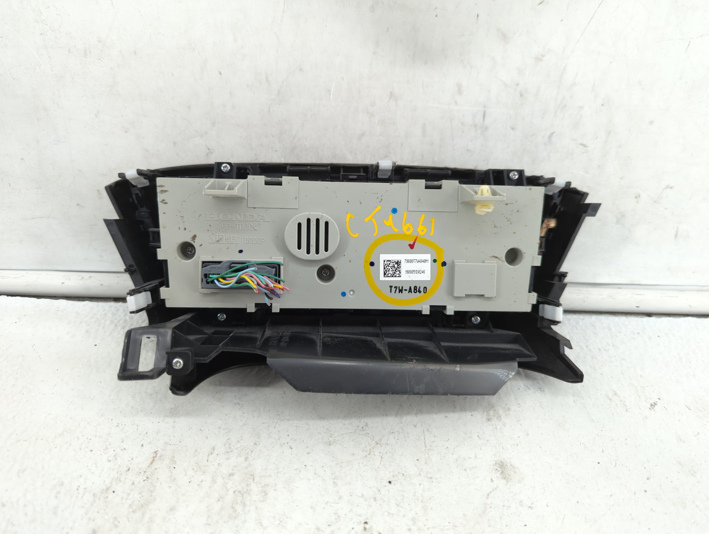 2016-2022 Honda Hr-V Climate Control Module Temperature AC/Heater Replacement P/N:79600T7WA840M1 Fits OEM Used Auto Parts -