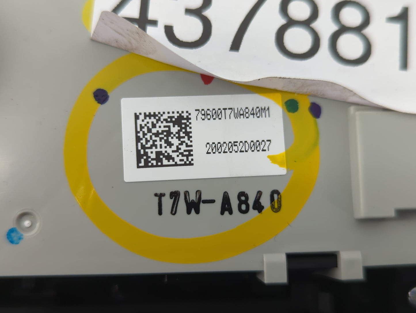 2016-2022 Honda Hr-V Climate Control Module Temperature AC/Heater Replacement P/N:79600T7W A840M1 T7W A0 Fits OEM Used Auto
