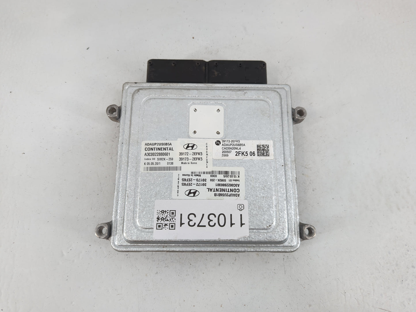 2020 Hyundai Elantra PCM Engine Control Computer ECU ECM PCU OEM P/N:39173-2EFK5 39172-2EFK5 Fits OEM Used Auto Parts - Oemu
