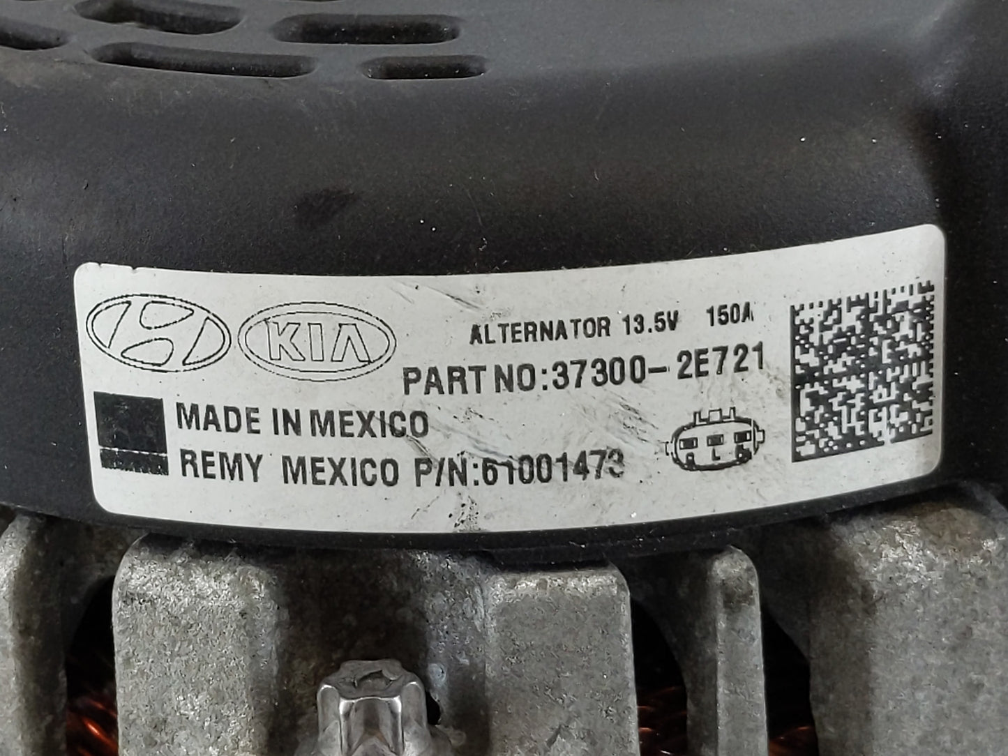 2017-2020 Hyundai Elantra Alternator Replacement Generator Charging Assembly Engine OEM P/N:37300-2E721 Fits OEM Used Auto P