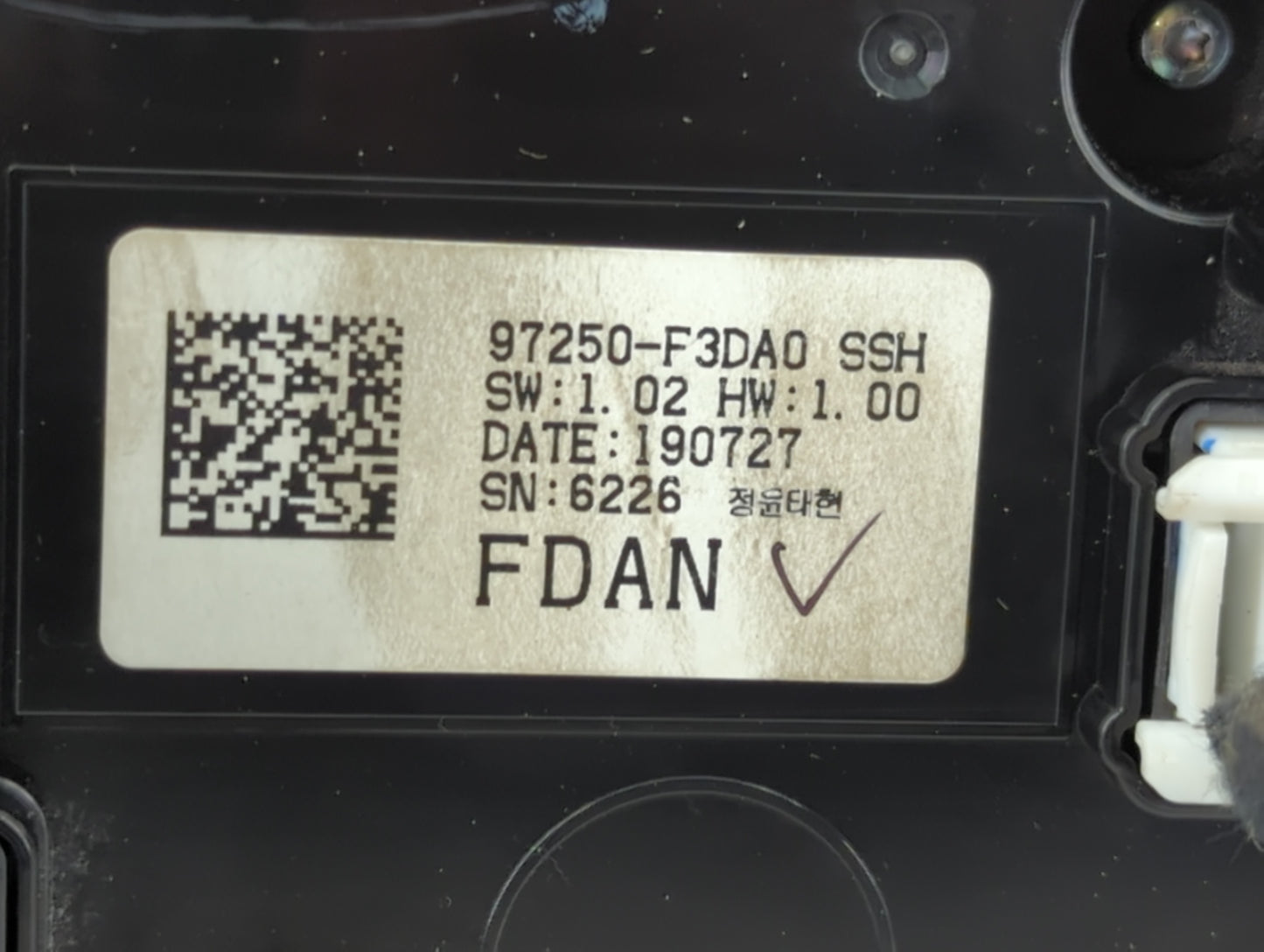 2019-2020 Hyundai Elantra Climate Control Module Temperature AC/Heater Replacement P/N:97250-F3DA0 Fits Fits 2019 2020 OEM U