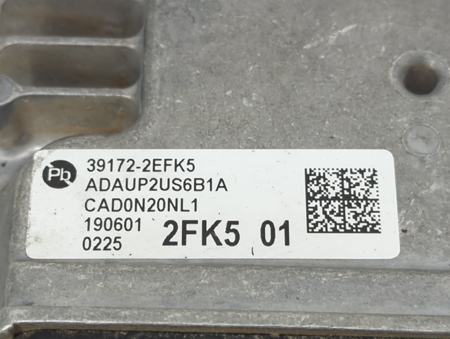 2020 Hyundai Elantra PCM Engine Control Computer ECU ECM PCU OEM P/N:0225 2FK5 01 CAD0N20NL1, , ADAUP2US6B1A,, 39172-2EFK5 F