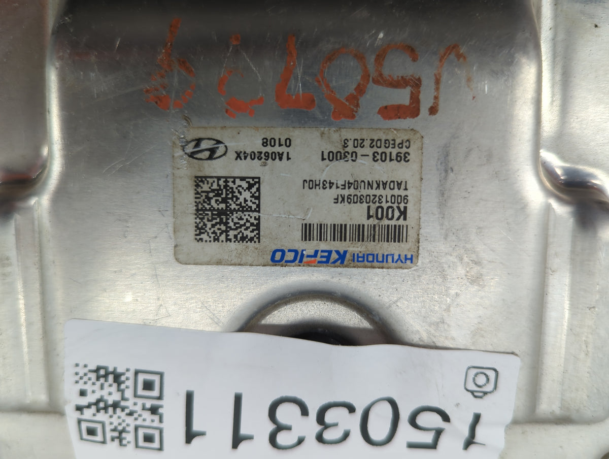 2020 Hyundai Elantra PCM Engine Control Computer ECU ECM PCU OEM P/N:39103-03001 1A06204X, CPEGD2.20.3, 9001320309KF Fits OE