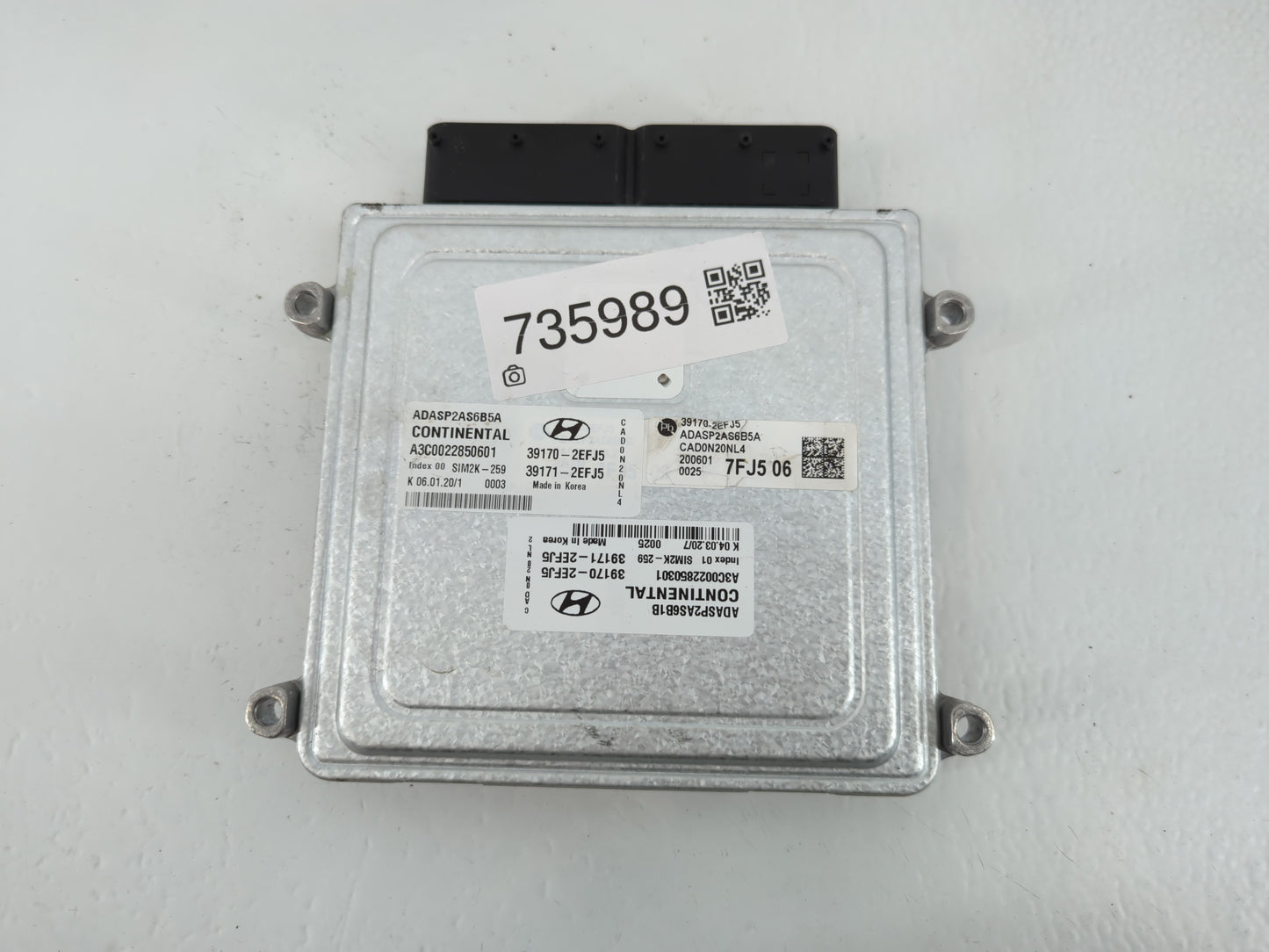 2020 Hyundai Elantra PCM Engine Control Computer ECU ECM PCU OEM P/N:39170-2EFJ5 Fits OEM Used Auto Parts - Oemusedautoparts