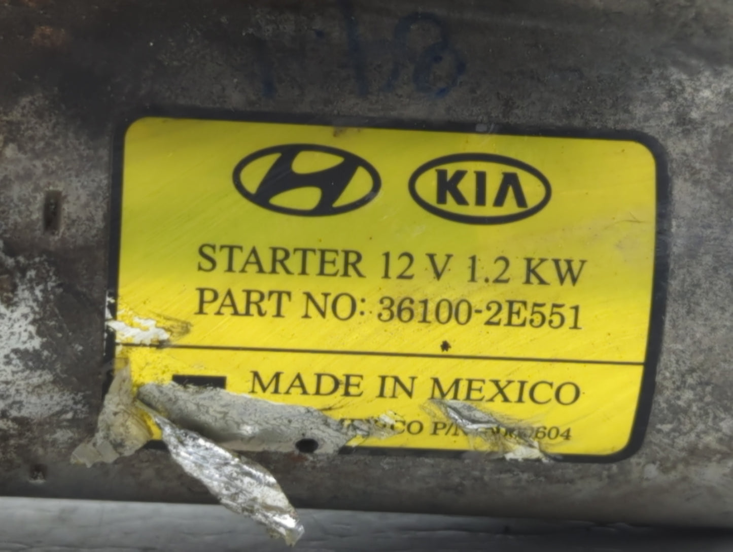 2014-2020 Hyundai Elantra Car Starter Motor Solenoid OEM P/N:36100-2E551 Fits Fits 2014 2015 2016 2017 2018 2019 2020 OEM Us