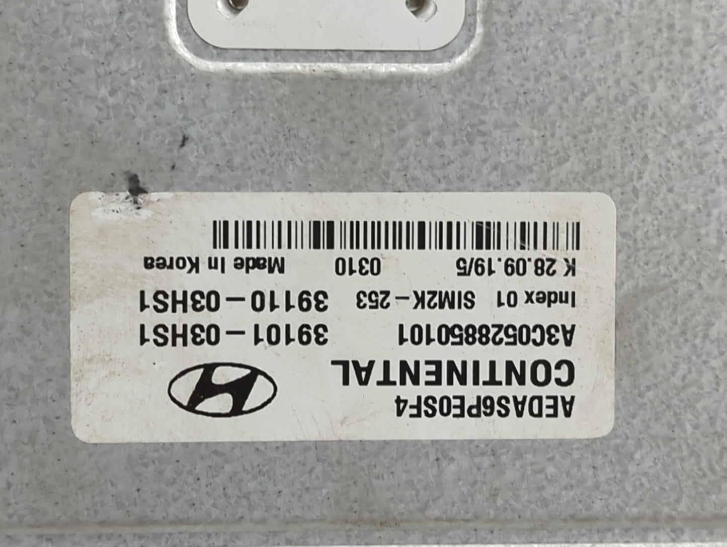 2017-2020 Hyundai Ioniq PCM Engine Control Computer ECU ECM PCU OEM P/N:39101-03HS1 39110-03HS1 Fits Fits 2017 2018 2019 202