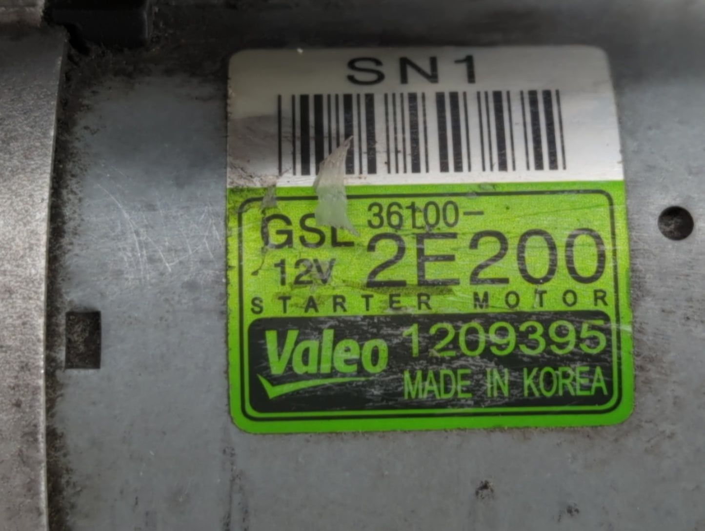 2018-2021 Hyundai Kona Car Starter Motor Solenoid OEM P/N:1209395 36100-2E200 Fits OEM Used Auto Parts - Oemusedautoparts1.c