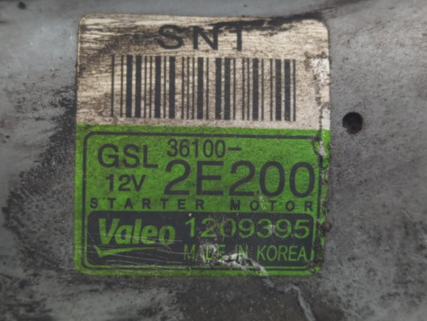 2018-2021 Hyundai Kona Car Starter Motor Solenoid OEM P/N:1209395 36100-2E200 Fits OEM Used Auto Parts - Oemusedautoparts1.c