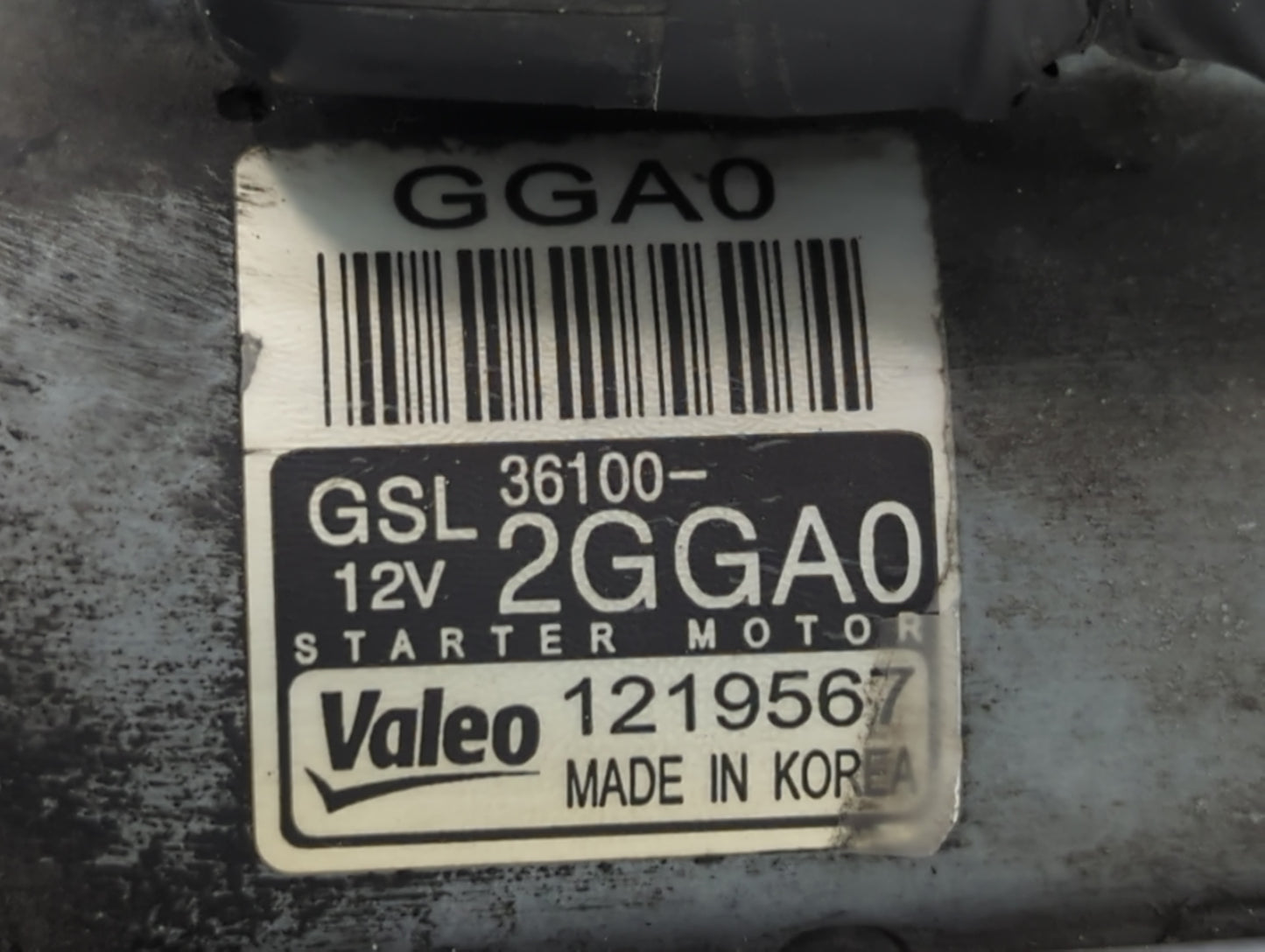2019-2020 Hyundai Santa Fe Car Starter Motor Solenoid OEM P/N:1219567 36100-2GGA0 Fits Fits 2019 2020 OEM Used Auto Parts -