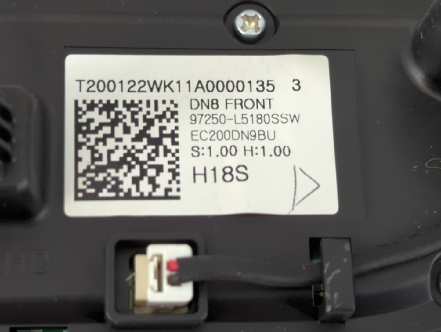 2020 Hyundai Sonata Climate Control Module Temperature AC/Heater Replacement P/N:97250-L5180SSW Fits OEM Used Auto Parts - O