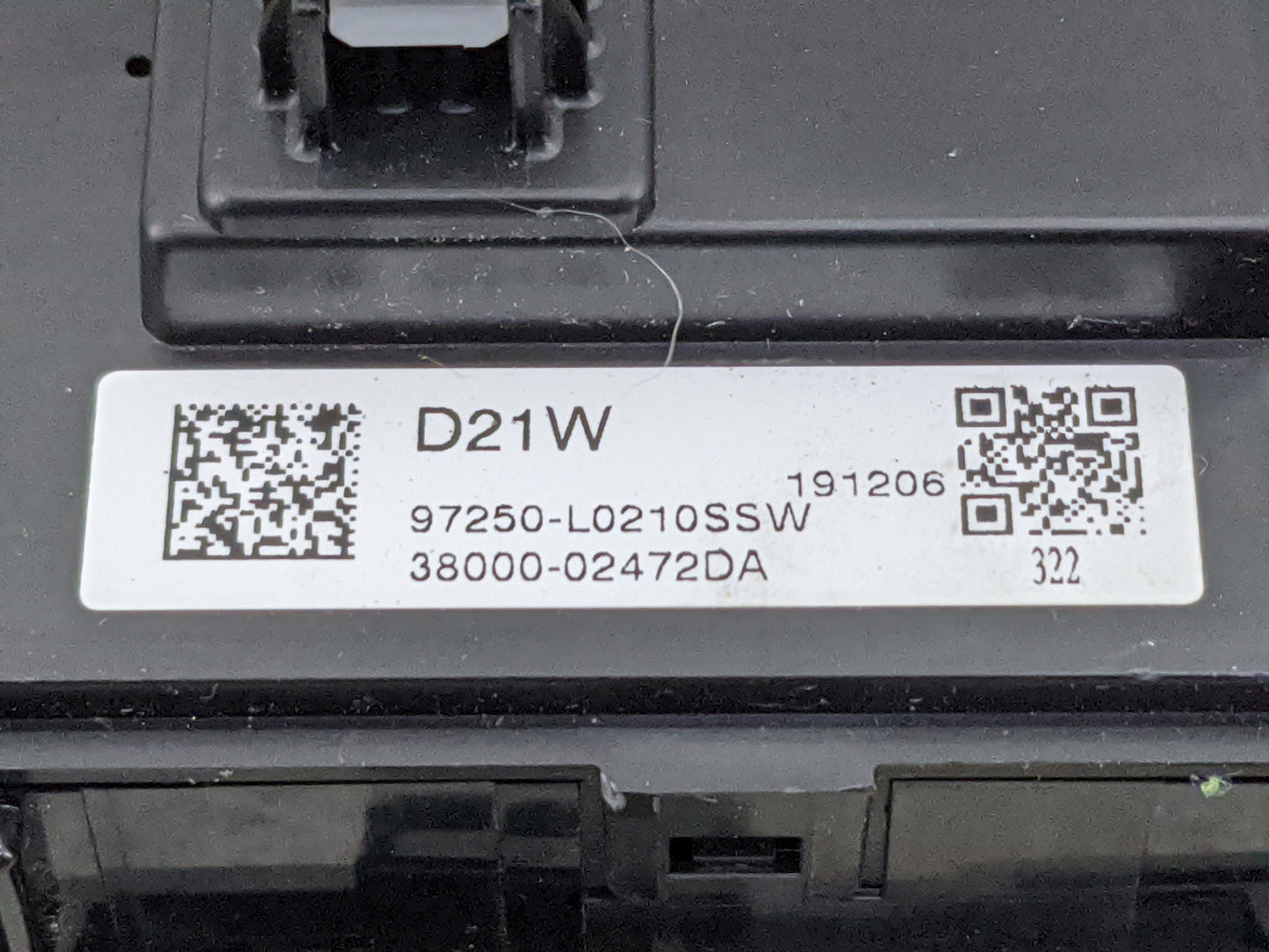 2020-2022 Hyundai Sonata Climate Control Module Temperature AC/Heater Replacement P/N:97250-L0210SSW 38000-02472DA Fits OEM